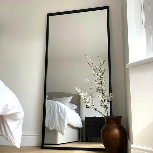 Islington - Full Length Black Industrial Metal Mirror 170cm x 80cm