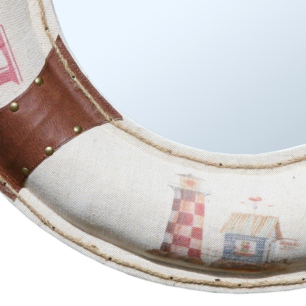 Family Love Life Ring Nautical Vintage Framed Mirror Close Up 1R-0053