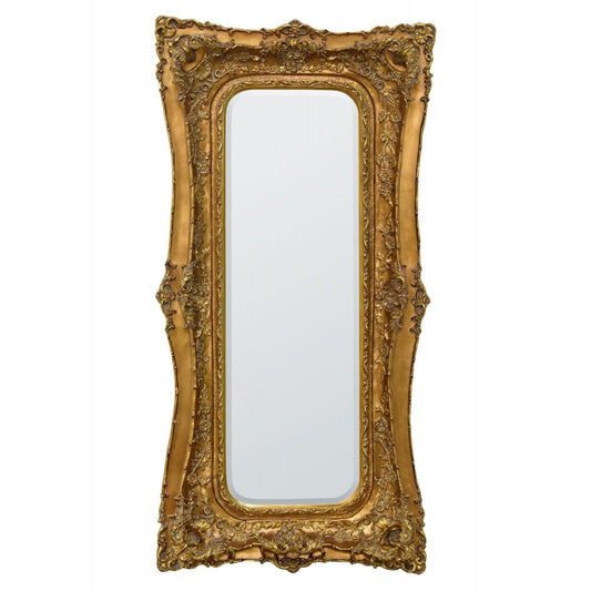 Rosetti Baroque Gold Gilt Leaf Tall Bevelled Mirror CFR020-GOX-180-89