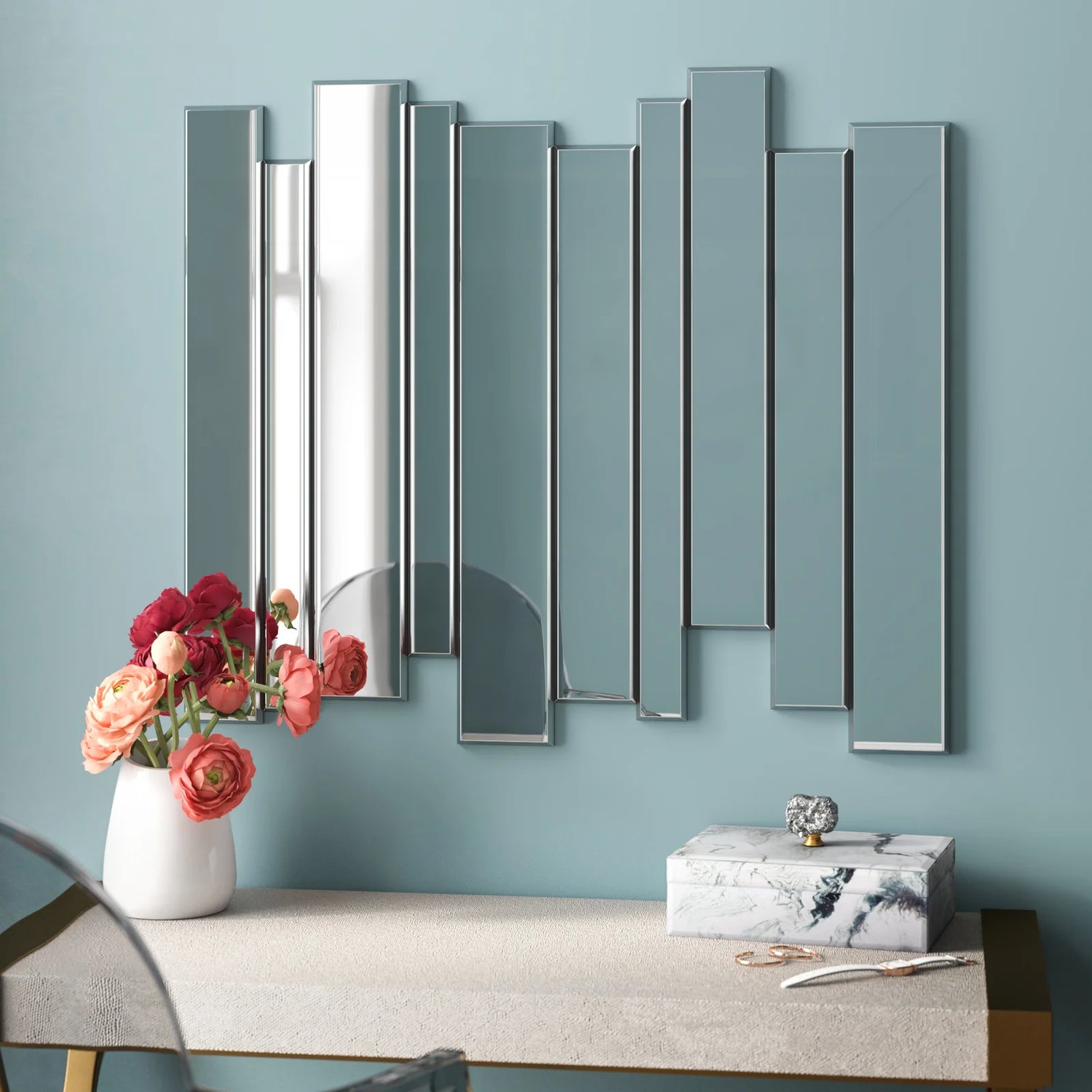 Umbra Strip Wall-Mount Mirrors, Set of 7