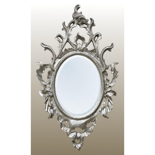 Silver Gilt Leaf Bevelled Edge  Mirror CFT1060B-SL-52-90