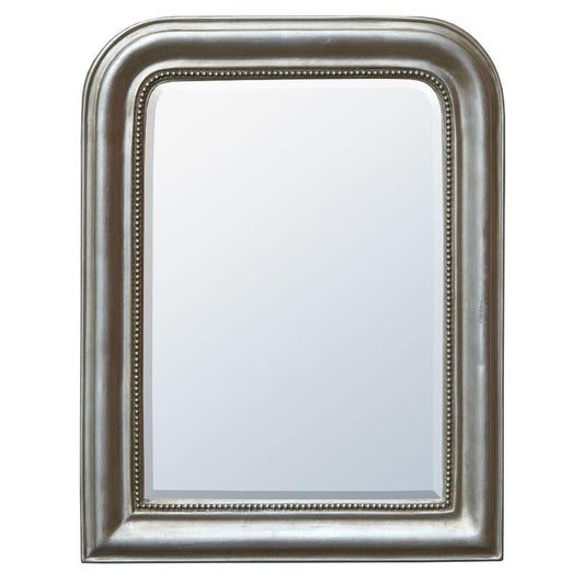 Louis Philippe Silver Gilt Leaf Small Bevelled Mirror CFT1901P-SL-63-80