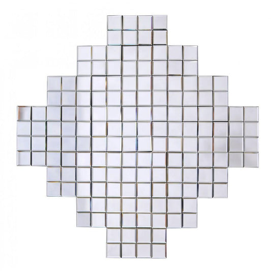 Contemporary Mirrored Prism Mosaic Wall Mirror GJ438-100-100