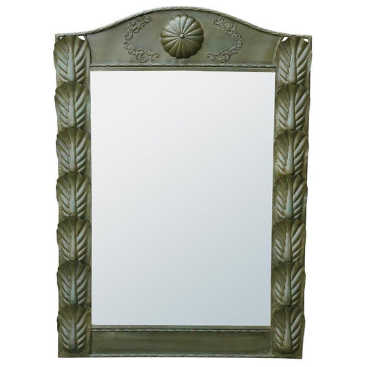 Green Leaf Metal Framed Mirror JYZ96260-1