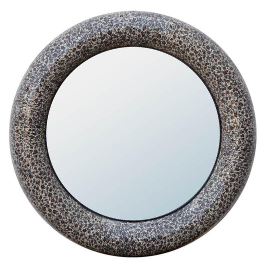 Venetian Tempered Glass Contemporary Mosaic Round Mirror M019-L14-A