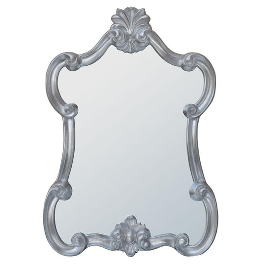 Mireille Distressed Silver Portrait Mirror MIW-020-SL