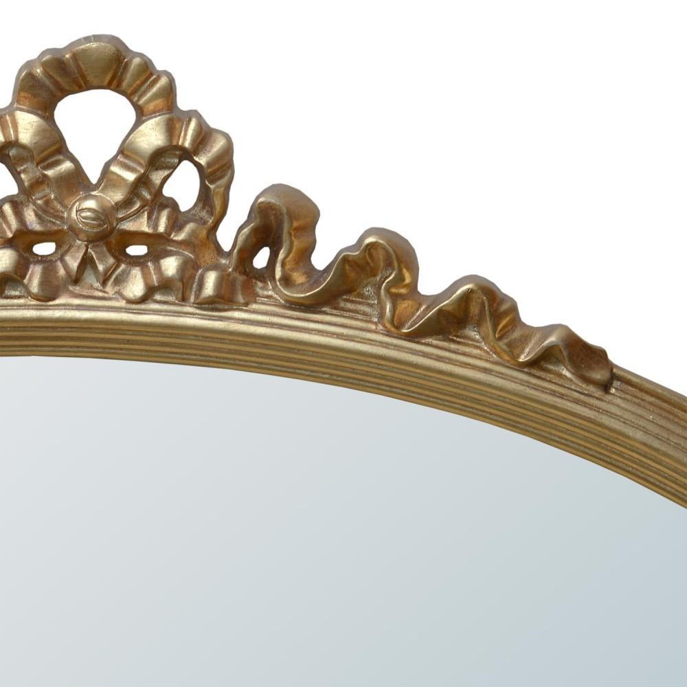 Landscape Overmantle Oval Gold Ribbon Mirror Close Up MIW-046-GO