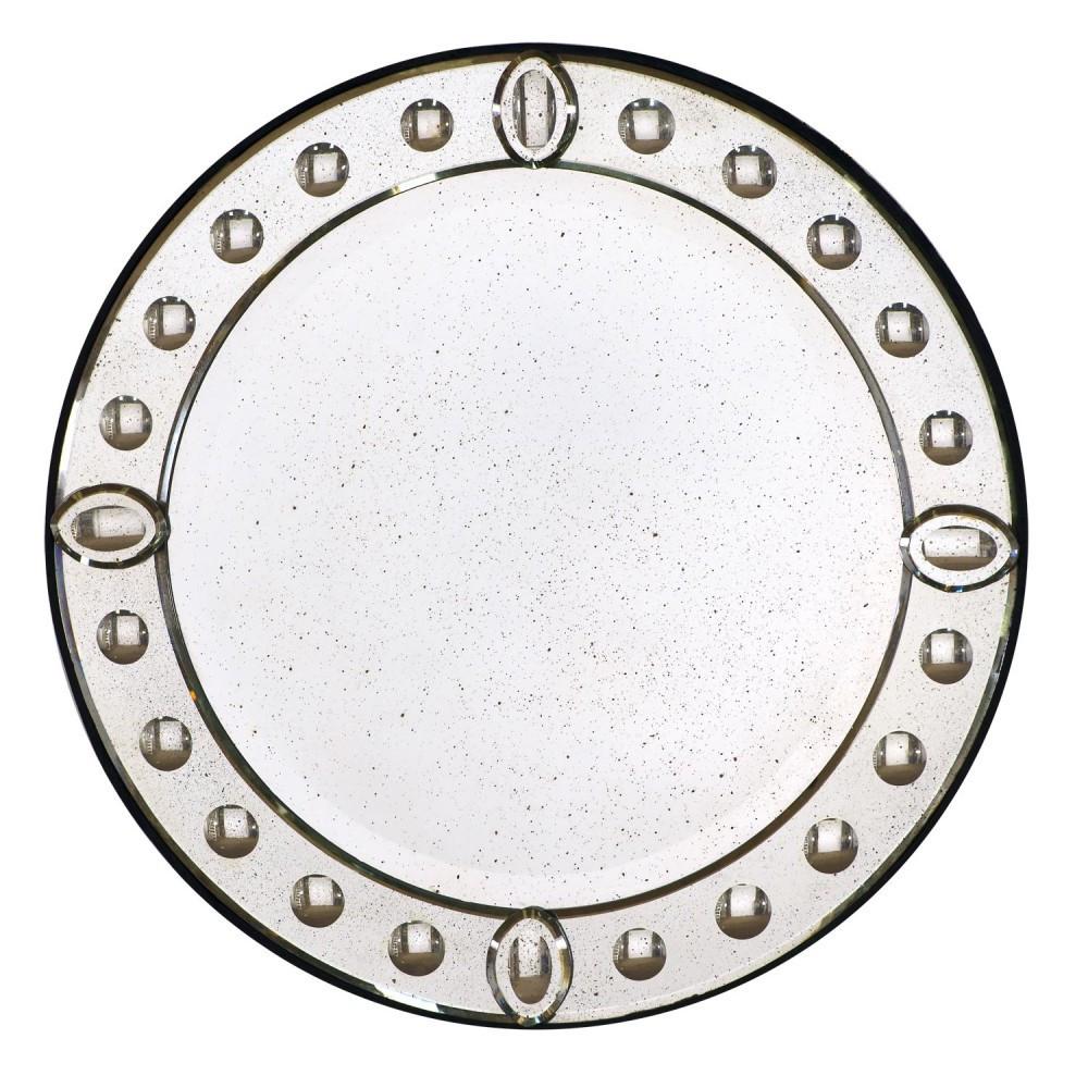 Venetian Stud Small Round Wall Mirror PVM115A-61