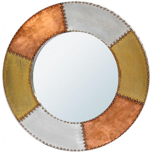 Industrial Aluminium Copper Round Mirror TFA217-ALCO