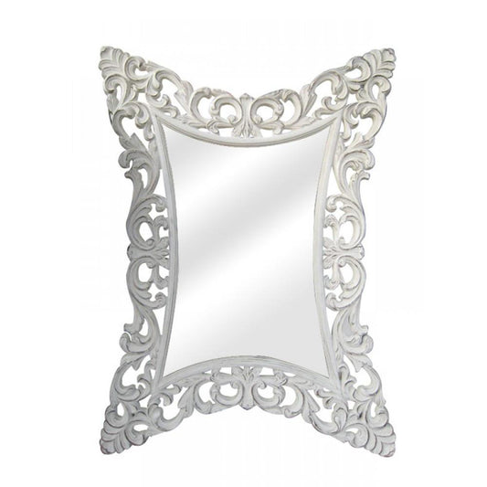 Boudoir Provence Antique White Mirror TFM002-AW