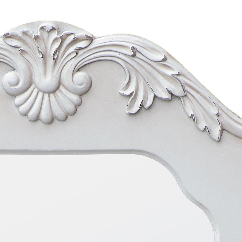 Antique White Crown Mirror Close Up TFM9819-AW-50-80