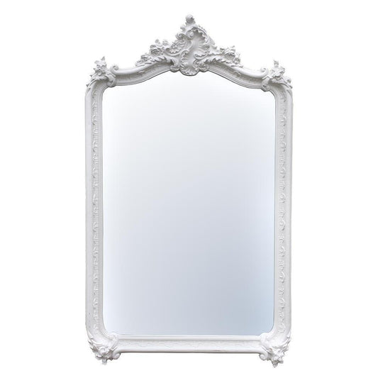 French Louis White Bevelled Mirror TS4002-WH