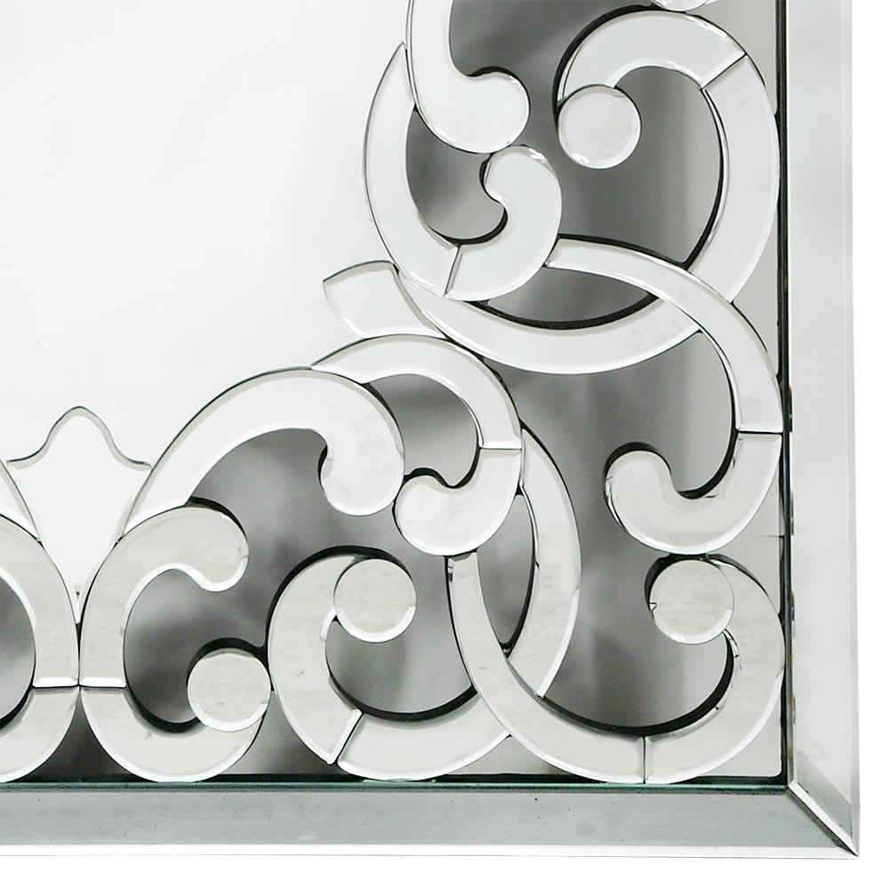 Contemporary Venetian Fretted Rocaille Mirror Close Up VM410