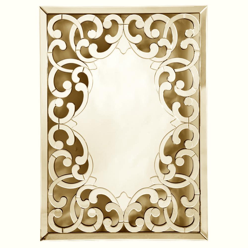 GOLD Venetian Fretted Rocaille Mirror