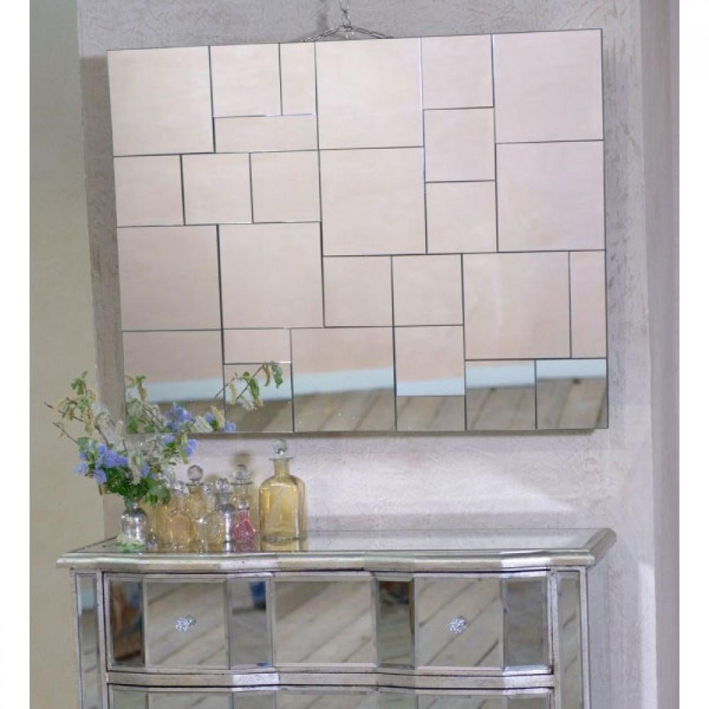 Contemporary Multi Faceted Venetian Tessellated Mirror Horizontal VM418